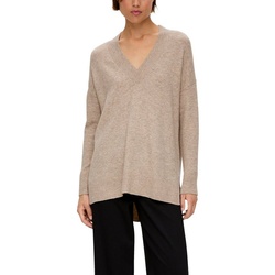 s.Oliver Longpullover mit asymmetrischer Schnittlänge beige 38