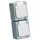 Kopp Schuko-Steckdose 2-fach grau 2 St.