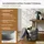 Blumtal Hocker mit Stauraum Samt 42 x 47 x 42 cm Grau