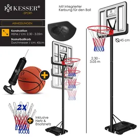 Kesser Basketballkorb Premium weiß 230 - 305 cm