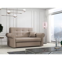 MIRJAN24 Schlafsofa Viva Silver II, 2 Sitzer Polstersofa mit Schlaffunktion beige