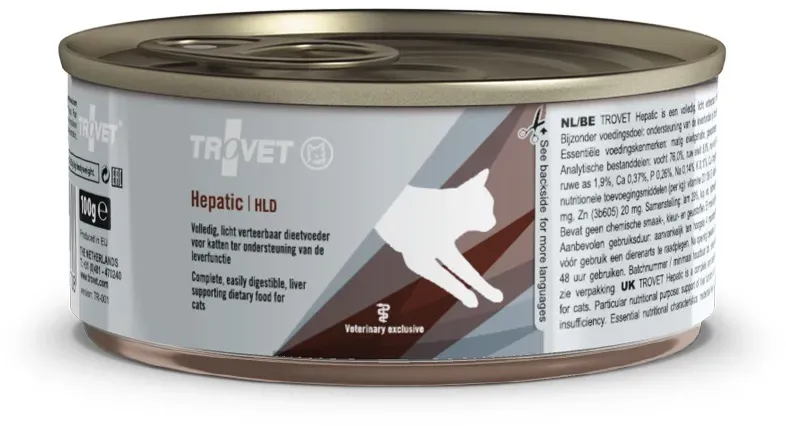 TROVET Hepatic HLD Katzennassfutter 100g