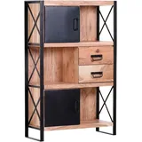 GUTMANN FACTORY Downtown Regal 90 x 40 x 140 cm Beige
