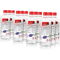 Bioethanol 96,6%– – Duft Lavendel - 1L x12- für Bio Ethanol-Kamin - Feuerstelle -Tischkamin zertifizierte Qualität