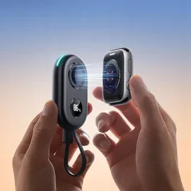 Joyroom Jr-W09 Magnetisches kabelloses Uhrenladegerät, 2500 mAh, Powerbank mit 3-w-apple-watch-ladegerät Und Usb-c-kabel – Schwarz
