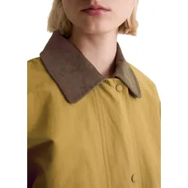 Marc O'Polo Marc OߴPolo Denim Damen, Übergangsjacke mit Cord-Kentkragen relaxed fit, Beige (golden ocher), L, - L