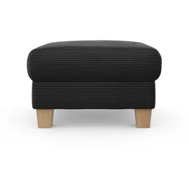Home Affaire Polsterhocker Summer Cord 77 x 48 x 67 cm Grau