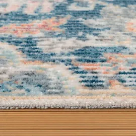 Paco Home - In- & Outdoor-teppich Für Balkon Terrasse, Kurzflor Mit Orient-muster In Blau 60x100 Cm