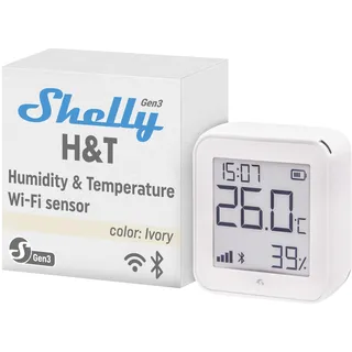 Shelly H&T Gen3, Ivory, Temperatur-/Feuchtigkeitssensor (Shelly_H&T_G3_i)