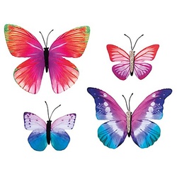 Klammern "Schmetterling", 4 Stück