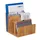 Relaxdays Dokumentenhalter Bambus Schreibtisch-Organizer Natur 1 St.