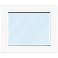 Fenster 60x50 cm, Kunststoff Profil Kömmerling 70 AD, Weiß, 600x500 mm, einteilig festverglast, 2-fach Verglasung, individuell konfigurieren