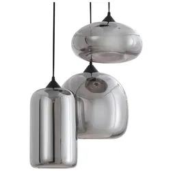 Lindby - Marla 3 Cluster Pendelleuchte Rauch Grau