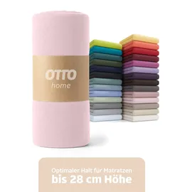 OTTO home Spannbettlaken Blackberry Single-Jersey 90 x 200 cm rosa 2 St.