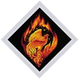 Riolis Kreuzstich Stickpackung "Flammender Phönix", Zählmuster, 20x20cm