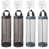 NHPY 4 Stück Mülltütenhalter,Müllbeutelhalter,Müllsackständer Wandmontage Single Müllbeutelständer,gelber Sack ständer,Müllsackhalter Mülleimer,Wandmüllsackständer Müllsackständer