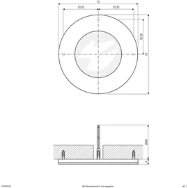 EVN LED-Einbauleuchte L120250102 Kunststoff