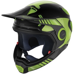 Nolan N30-4 XP Uncharted Helm, zwart-groen, L