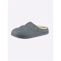 Pantolette HEINE, Damen, Gr. 41, grau, modisch, Schuhe