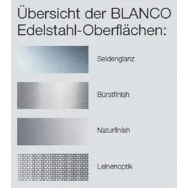 Blanco Andano 400-U Edelstahl Seidenglanz + Handbetätigung + InFino