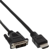 InLine HDMI-DVI Adapterkabel HDMI-Stecker auf DVI 18+1 Stecker 5,0m (17665E)