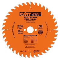 CMT Orange Tools 292,165,40H Kreissäge 165 x 20 x 2,6 z ATB 15 40 Grad