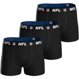 NFL Boxershorts 3er Pack Schwarz L