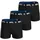 NFL Boxershorts 3er Pack Schwarz L