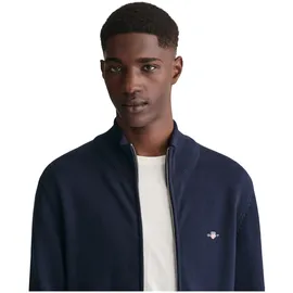 GANT Casual Vollreißverschluss Pullover Evening Blue L