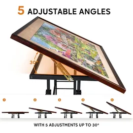 luxuskollektion Jigsaw Puzzle Table Board with Cover Easel Height Adjustment 1500