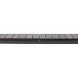 VCM Willy Gartentisch 95 x 230/287 x 40 cm Schwarz