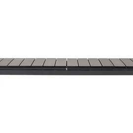 VCM Willy Gartentisch 95 x 230/287 x 40 cm Schwarz