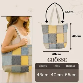 Marrakesch Orient & Mediterran Interior Kalpur -4- Shopper Baumwolle Bunt