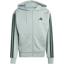 adidas Essentials 3-Streifen Kapuzenjacke Herren Wonder Sage/Collegiate Green L