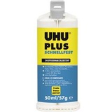 UHU Plus Schnellfest 2-Komponenten Epoxidharzkleber, 57g (45740)