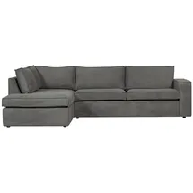 Livetastic Ecksofa Thomas Dunkelgrau