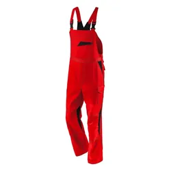 Latzhose "IMAGE DRESS new design" - 27 - mittelrot/schwarz