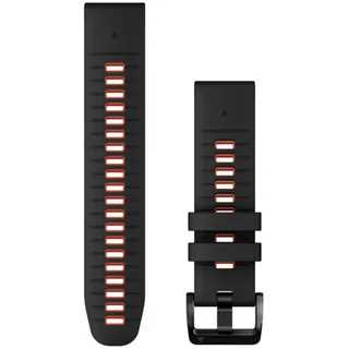 Quickfit® 22 Mm Silikon Schwarz/Rot