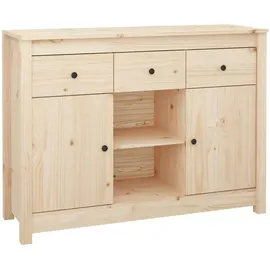 vidaXL Sideboard 100x35x74,5 cm Massivholz Kiefer