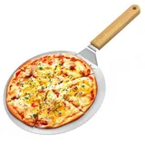 ANKA Pizzaschieber, 10-Zoll-Pizzakruste für Pizza, Kuchen, Brot, Torten - Aluminium - Pizza Peel