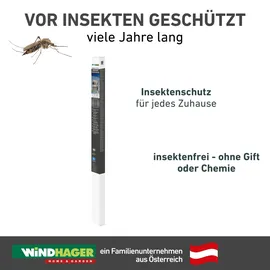 WINDHAGER Insektenschutz EXPERT Rahmen Fenster 120 x 220 cm Anthrazit