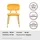 Kayoom Esszimmerstuhl Kian 125 Polyester orange 2er-Set