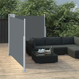 vidaXL Ausziehbare Seitenmarkise 120 x 600 cm Grau