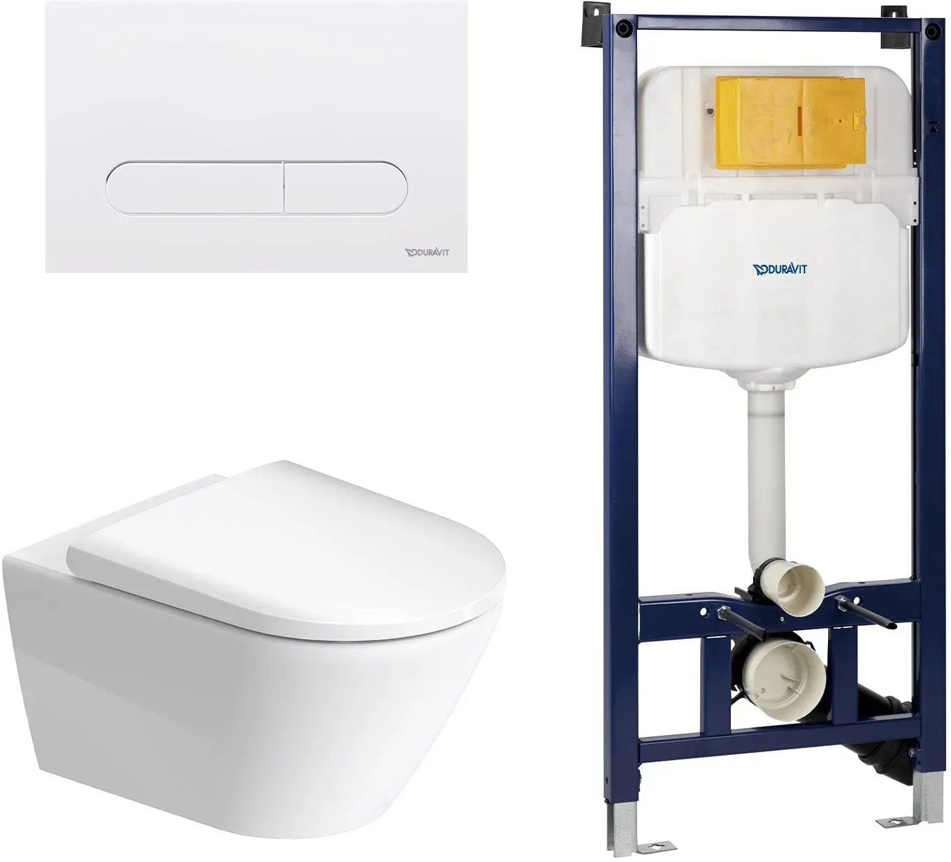 Duravit D-Neo Wand-WC Rimless Komplett-Set