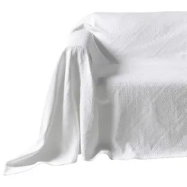 Heine Sesselüberwurf Weiß 220 x 250 cm