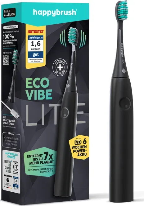 happybrush StarterKit Eco Vibe Lite AllBlack