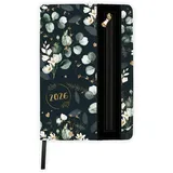 Trötsch Verlag Trötsch Wochenplaner A5 mit Tasche Flowers black 2026