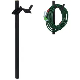 Relaxdays Stehender Schlauchhalter 107,5 cm schwarz