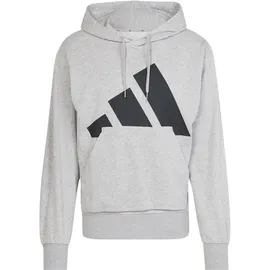 adidas Essentials Big Logo French Terry Kapuzenpullover Medium Grey Heather / Black 2XL