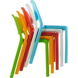 Mayer Sitzmöbel Mayer Stapelstühle myNUKE 2050 61 weiß Kunststoff, 4 St.